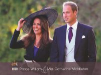 (1238) Catherine & William (large postcard 22 x 16,5 cm)