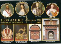 (6) 1000 years Austria (modern postcard)
