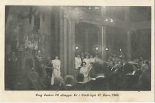 (372) Maud & Haakon in Parliament, 1905