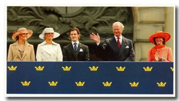 (272) King Carl Gustaf 60 years old (24 x 13 cm)