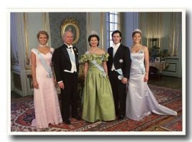 (274) King Carl Gustaf 60 years old (15 x 10 cm)