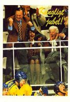 (148) Silvia & Carl Gustaf attending a ice hockey game
