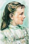 (578) Queen Wilhelmina as young (modern postcard)