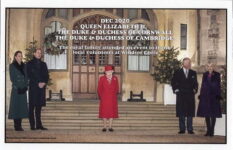 2008 *** Postcard original *** la reina Elizabeth-el príncipe felipe-Charles-William-harry