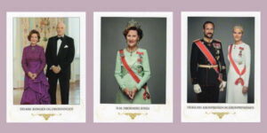 (506) Set of 3 postcards of Harald, Sonja, Haakon and Mette-Marit